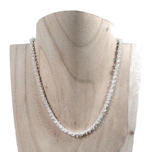 GIROCOLLO CATENA con millechiodi | GIOIELLO contemporaneo | Collana argento