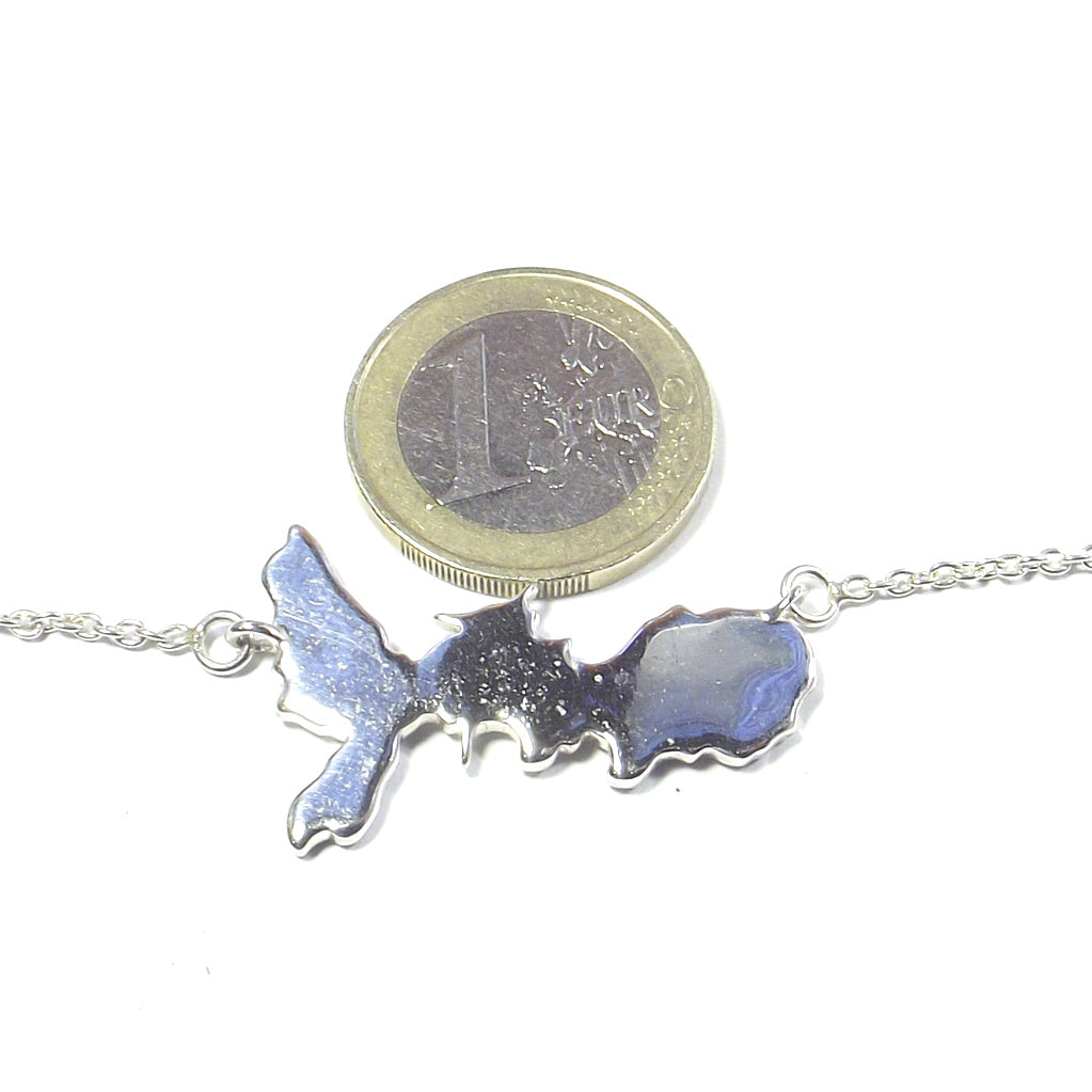 Collana Isola d'Elba in argento 925 grande - Elba a porter