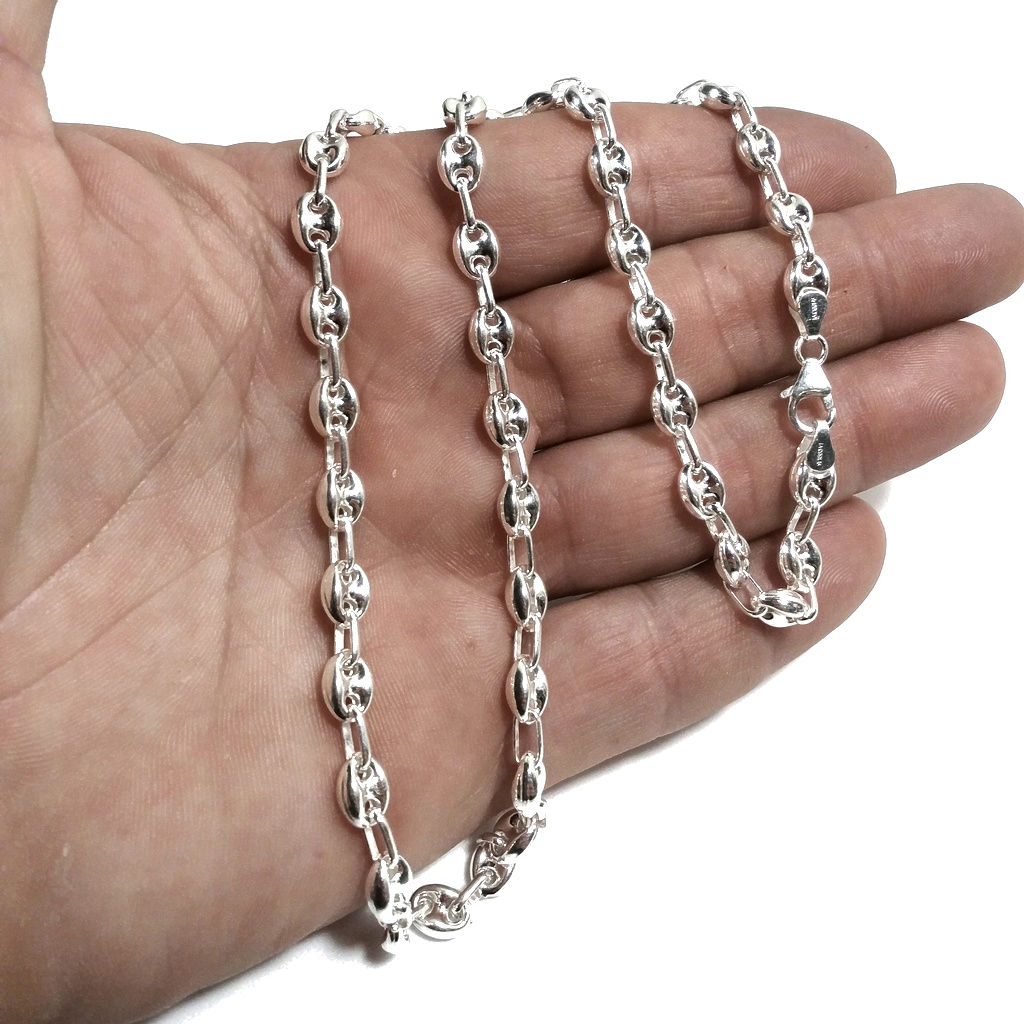 COLLANA in argento 925 maglia marina | Catena ANCORA | GIOIELLI IN ARGENTO