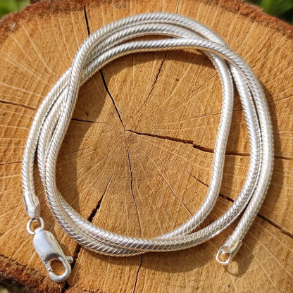 Collana snake uomo o donna in argento 925