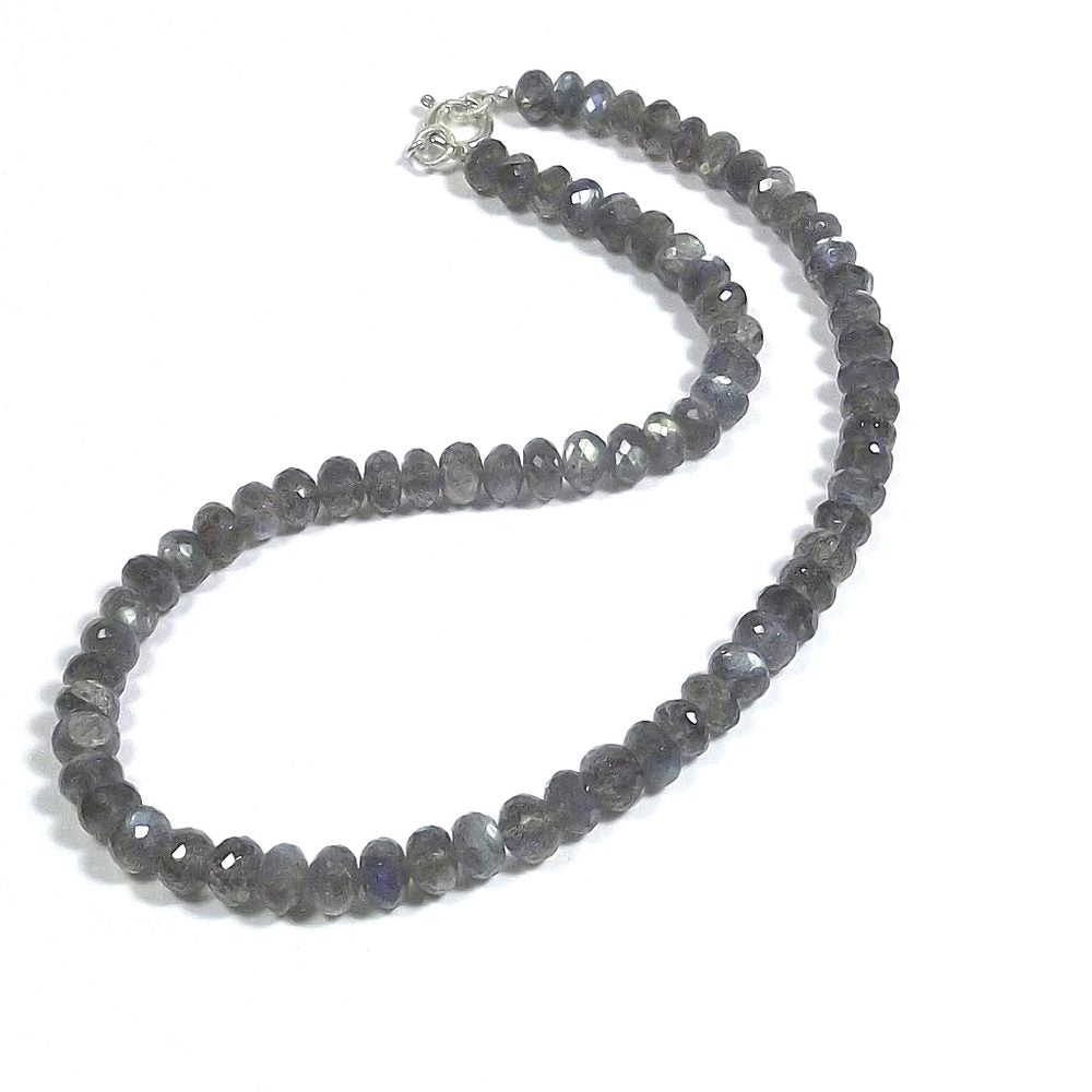 GIOIELLI | COLLANA con pietra - LABRADORITE e argento 925 girocollo