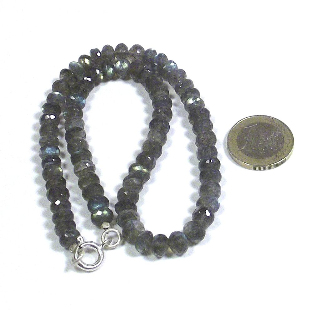 GIOIELLI | COLLANA con pietra - LABRADORITE e argento 925 girocollo