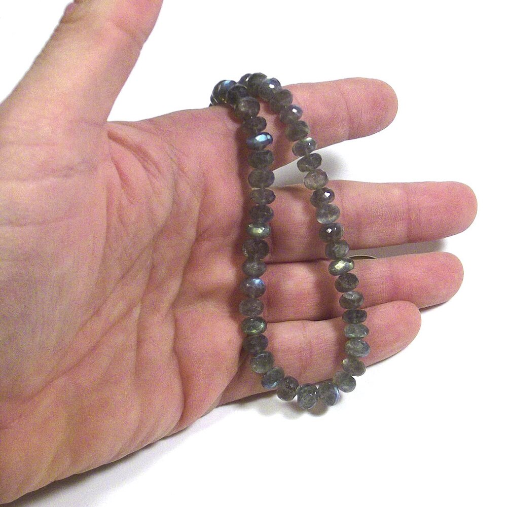 COLLANA girocollo con pietra e argento 925 – LABRADORITE