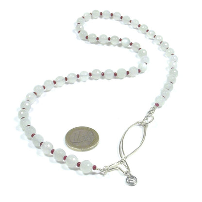 GIOIELLI | COLLANA con pietra di luna chiusura SARDINA in argento 925 – immagine10