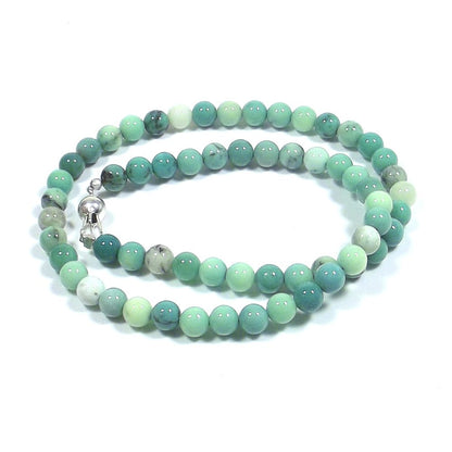 GIOIELLI | COLLANA con pietra - crisoprasio e argento 925 girocollo