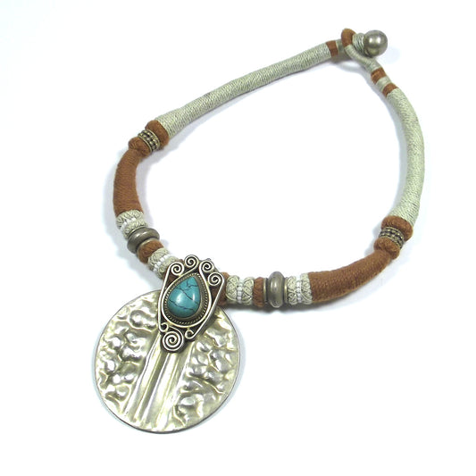 GIOIELLI | COLLANA etnica -  argento 925 con patina d'orata