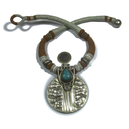 GIOIELLI | COLLANA ETNICA - argento 925 con patina d'orata – immagine5