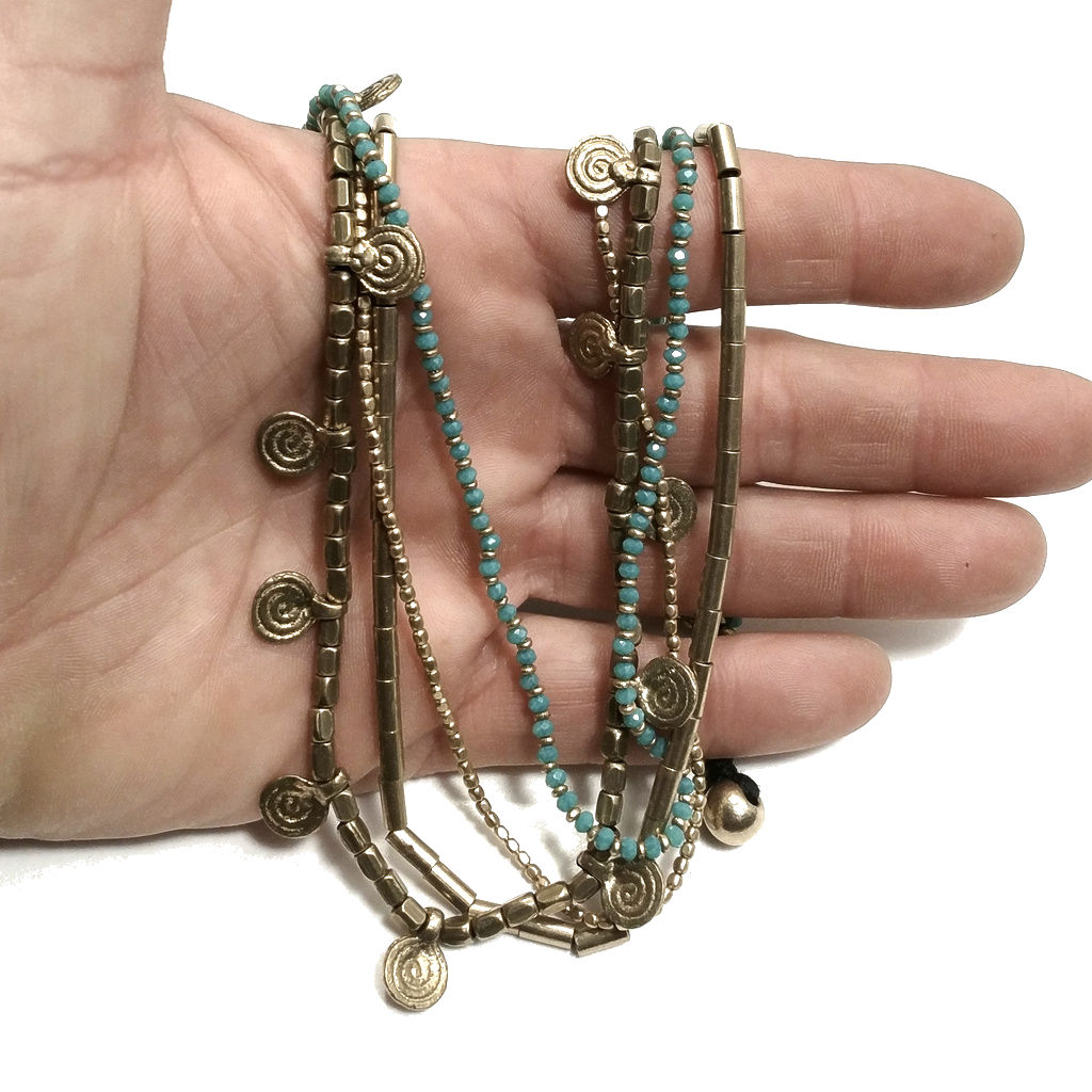 Girocollo | Collana artigianale in ottone Collana ETNICA | COLLANE IN OTTONE