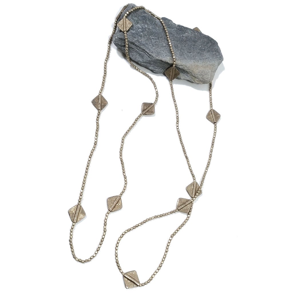 Collana lunga artigianale in ottone Collana ETNICA | COLLANE IN OTTONE
