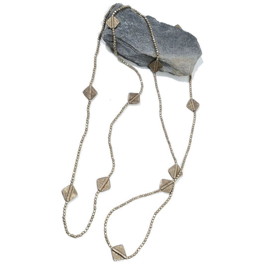 Collana lunga artigianale in ottone Collana ETNICA | COLLANE IN OTTONE