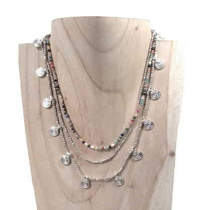 Collana girocollo artigianale in ottone - MIRIAM
