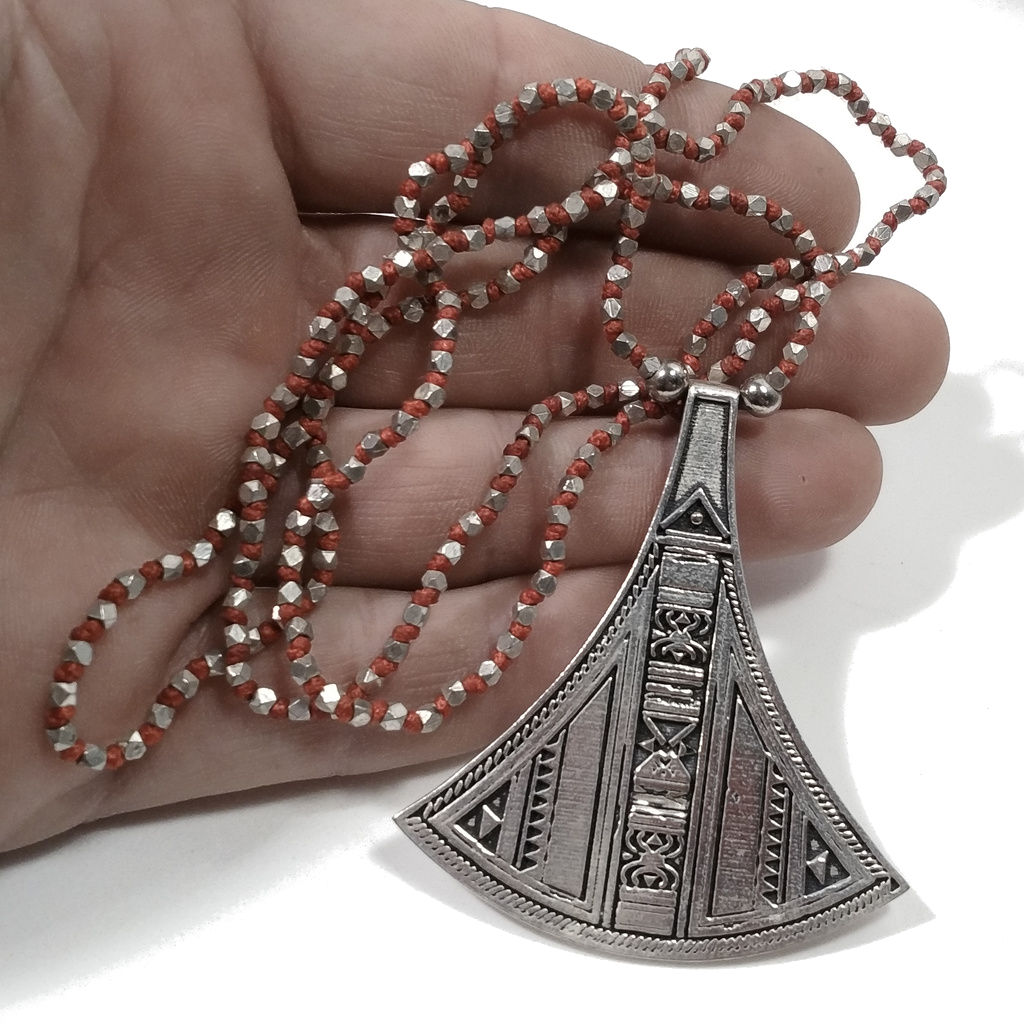 Collana lunga artigianale in ottone Collana ETNICA | COLLANE IN OTTONE