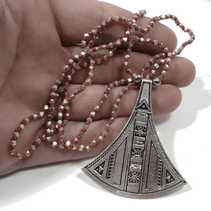 Collana lunga artigianale in ottone Collana ETNICA | COLLANE IN OTTONE