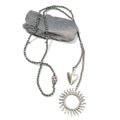 Collana lunga artigianale in ottone Collana ETNICA | COLLANE IN OTTONE – immagine1