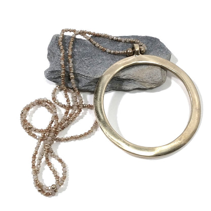 Collana lunga artigianale in ottone Collana ETNICA | COLLANE IN OTTONE