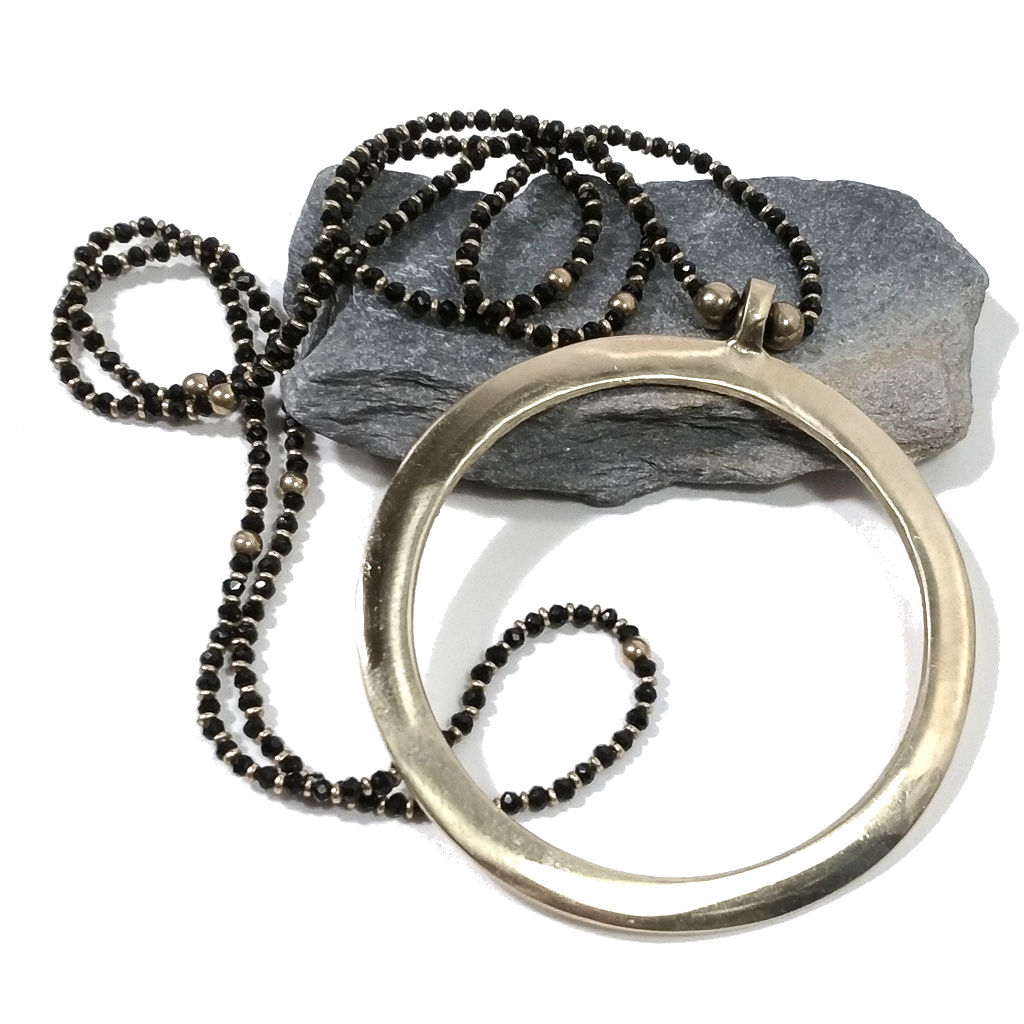 Collana lunga artigianale in ottone Collana ETNICA | COLLANE IN OTTONE