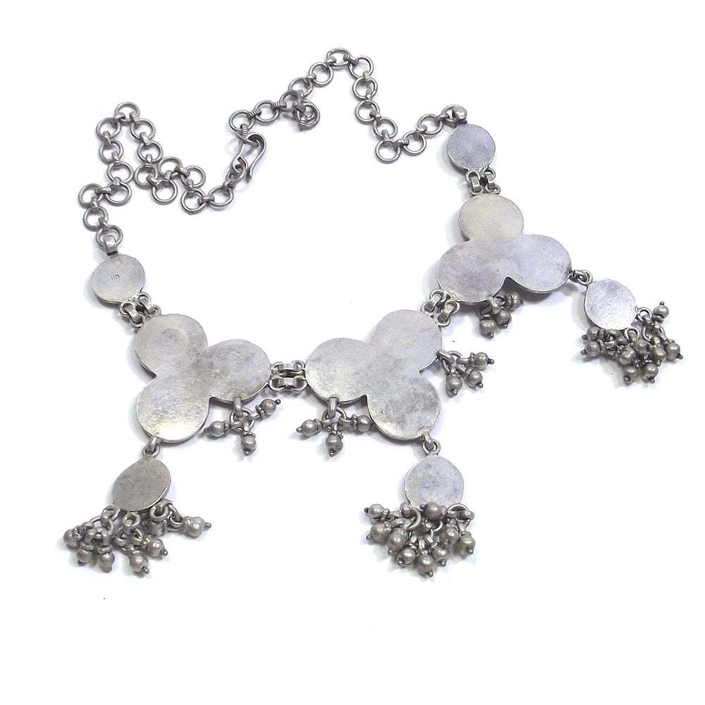 COLLANA ETNICA girocollo in argento brunito – immagine10