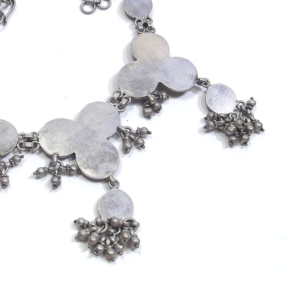 COLLANA ETNICA girocollo in argento brunito – immagine9