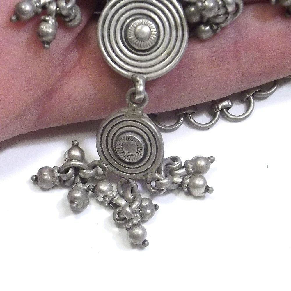 COLLANA ETNICA girocollo in argento brunito – immagine6