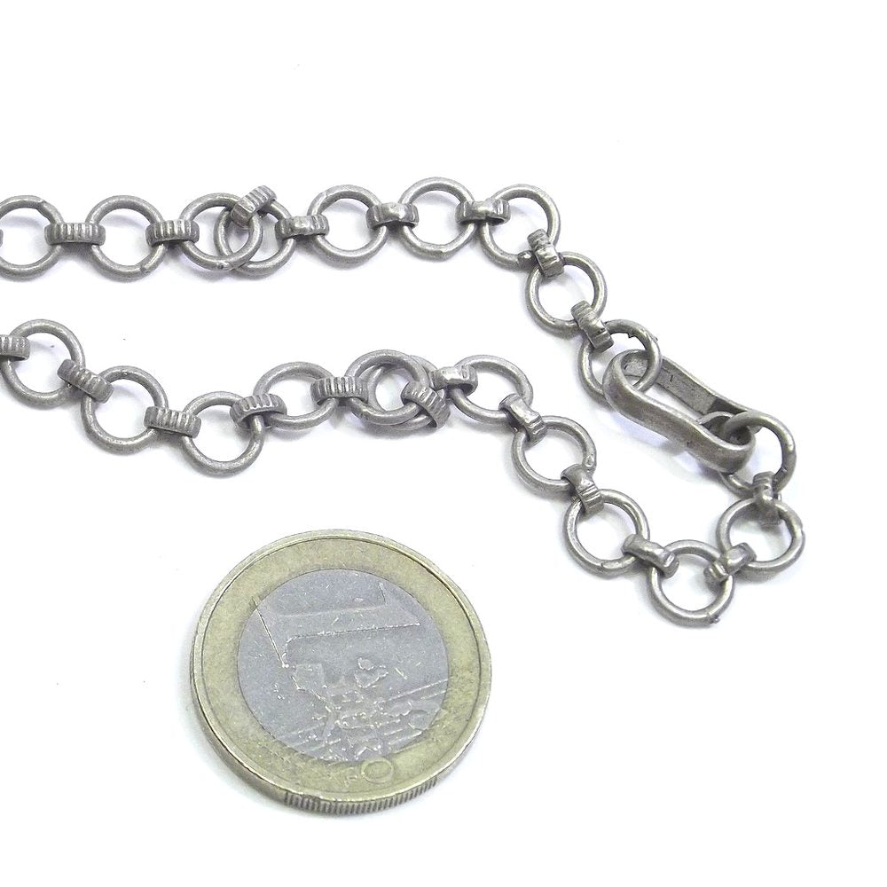COLLANA ETNICA girocollo in argento brunito – immagine3