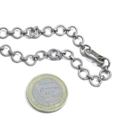 COLLANA ETNICA girocollo in argento brunito – immagine3