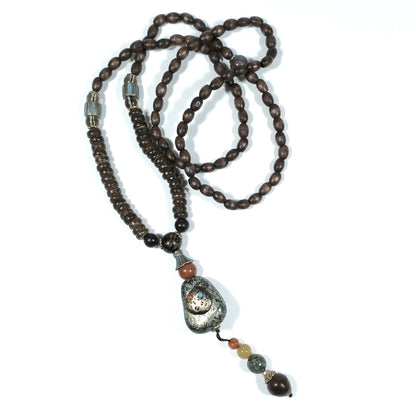 Japa Mala - semi e legno - GANESH | GIOIELLI ETNICI