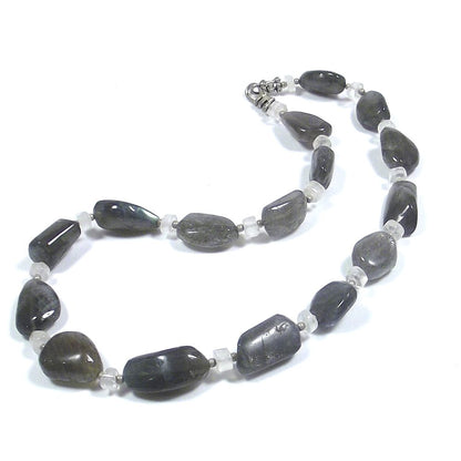 COLLANA | PIETRE con Pietra di Luna LABRADORITE | ARTIGIANATO