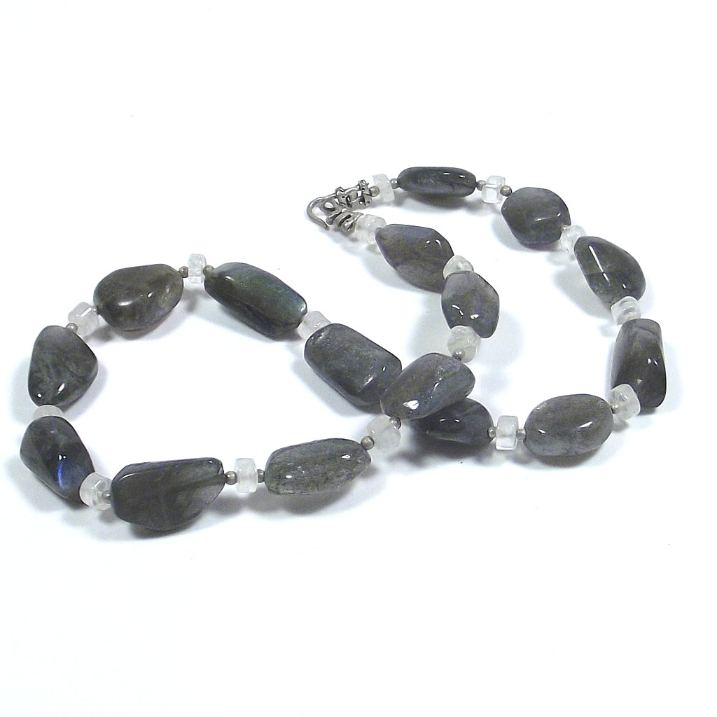 COLLANA | PIETRE con Pietra di Luna LABRADORITE | ARTIGIANATO