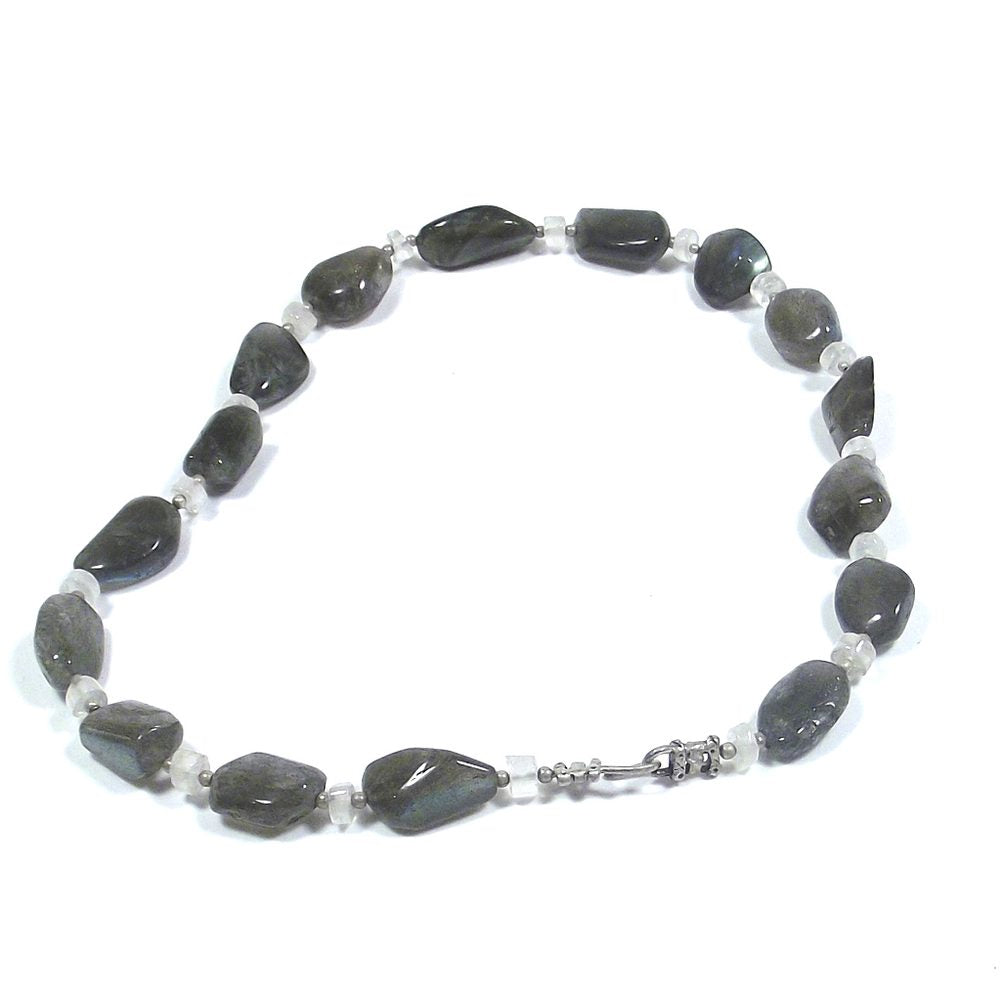 COLLANA | PIETRE con Pietra di Luna LABRADORITE | ARTIGIANATO
