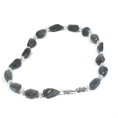 COLLANA | PIETRE con Pietra di Luna LABRADORITE | ARTIGIANATO