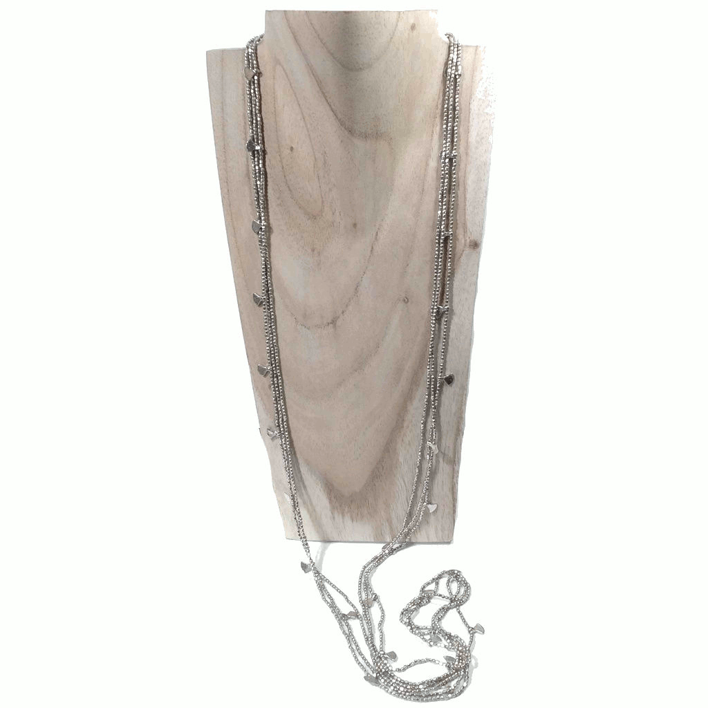 Collana etnica lunga artigianale in ottone - MADHYA