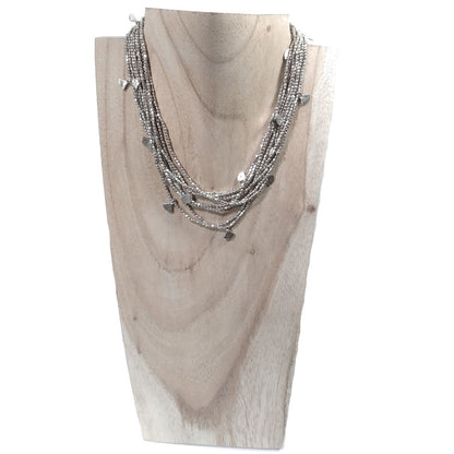 Collana etnica lunga artigianale in ottone - MADHYA