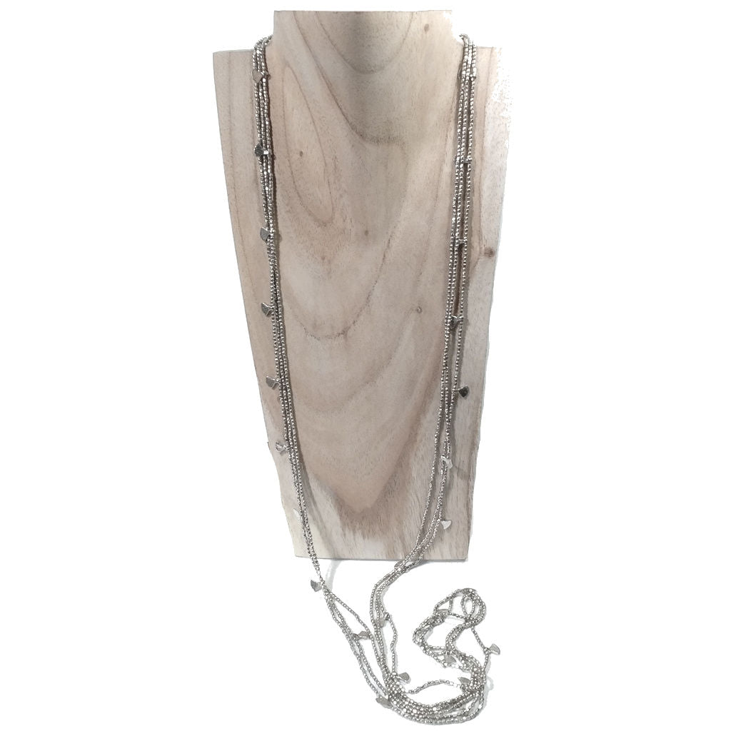 Collana etnica lunga artigianale in ottone - MADHYA