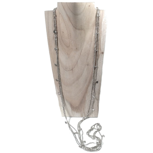 Collana etnica lunga artigianale in ottone - MADHYA