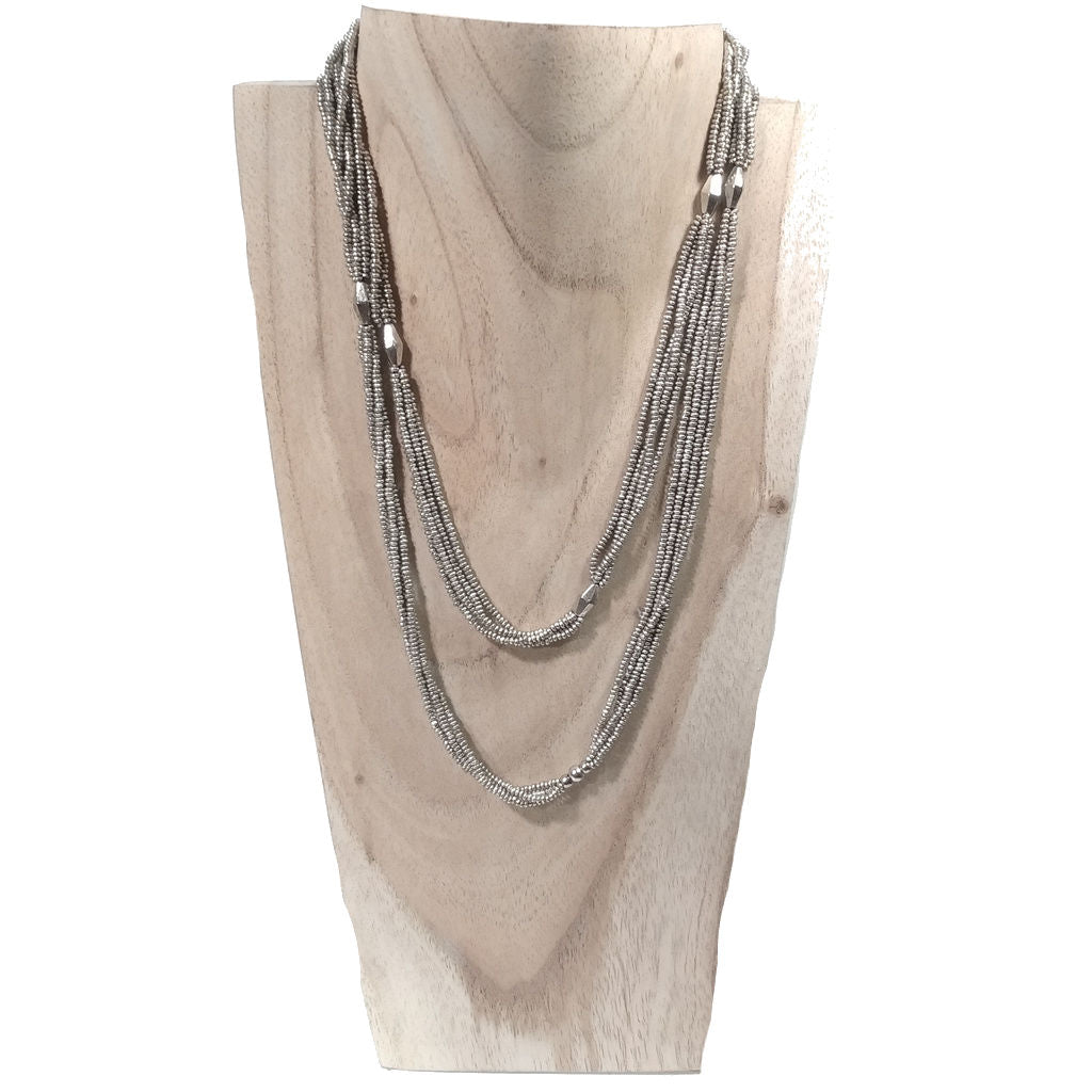 Collana lunga artigianale in ottone Collana ETNICA | COLLANE IN OTTONE
