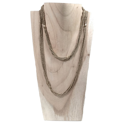 Collana lunga artigianale in ottone Collana ETNICA | COLLANE IN OTTONE