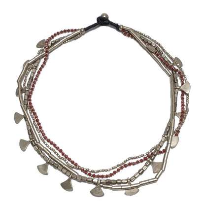 Collana choker artigianale in ottone Collana ETNICA | COLLANE IN OTTONE | Girocollo