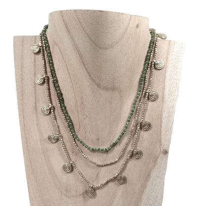 Collana girocollo artigianale in ottone - MIRIAM