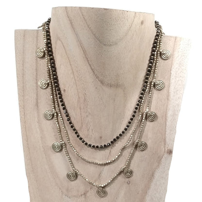 Collana girocollo artigianale in ottone - MIRIAM
