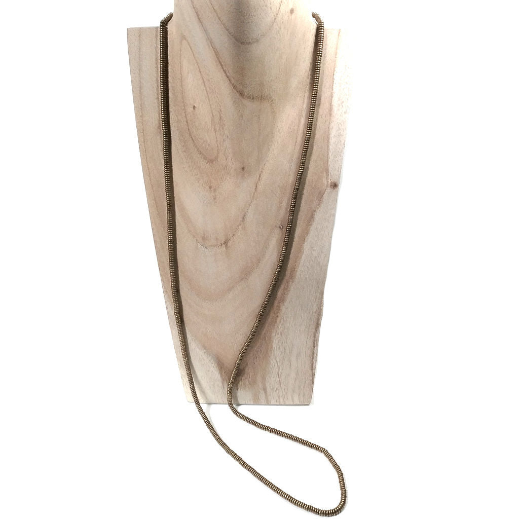 Collana lunga artigianale in ottone Collana ETNICA | COLLANE IN OTTONE