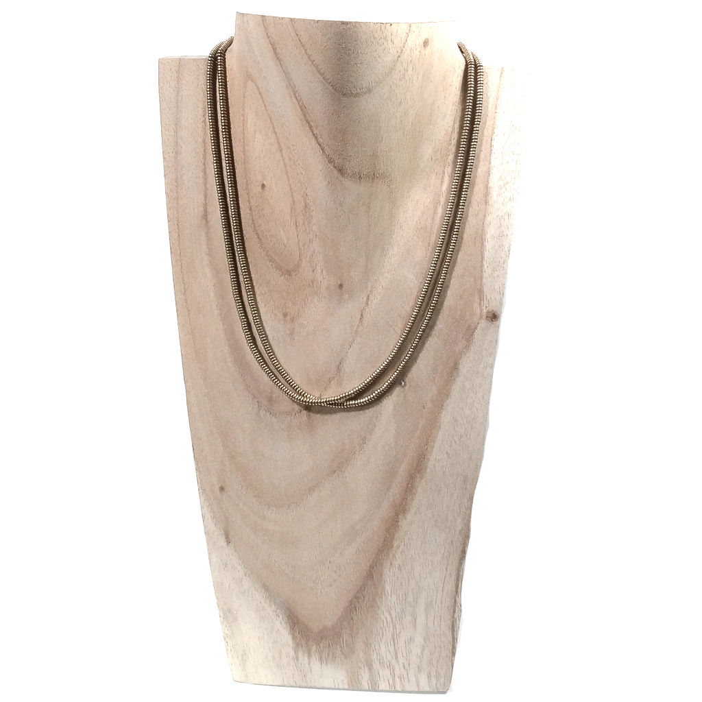 Collana lunga artigianale in ottone Collana ETNICA | COLLANE IN OTTONE