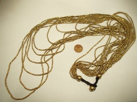 Collana in ottone Naga - string – immagine2