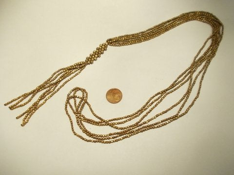Collana in ottone Naga - sfacettato – immagine3