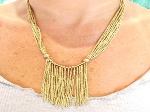 Collana in ottone Naga – immagine2