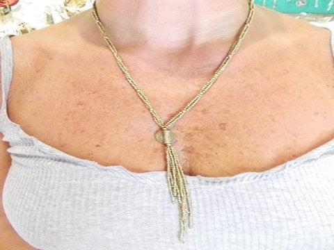 Collana in ottone Naga