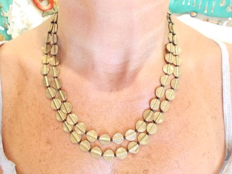 Collana in ottone Naga