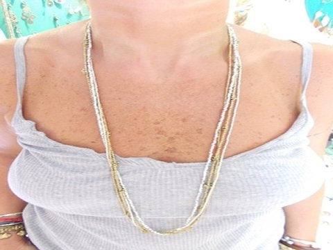 Collana in ottone Naga