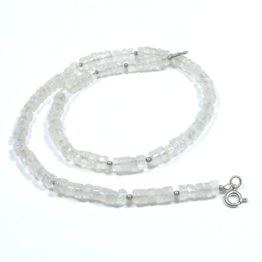 GIOIELLI | COLLANA con pietra - Pietra di LUNA e argento 925 girocollo