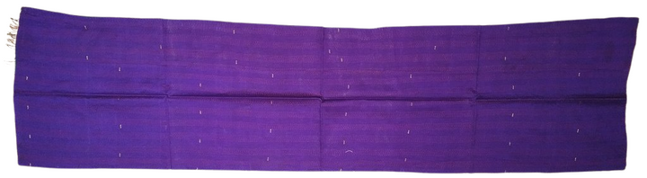 Sciarpa KANTHA con tessuti vintage misto seta ricamo a mano verde - viola
