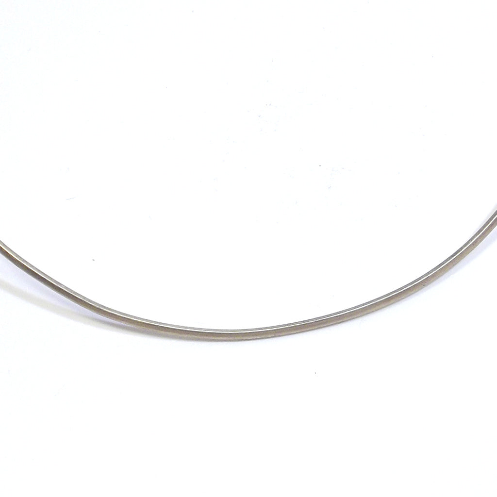 COLLANA girocollo rigido sottile in argento ANTICA to – immagine6